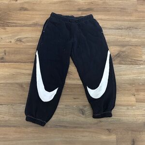Nike Kids Black and White Sweatpants